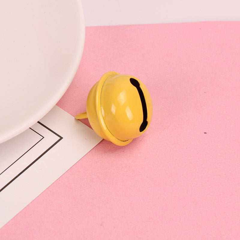 Wholesale Metal DIY 22mm Candy Color Small Bell Keychain Accessories